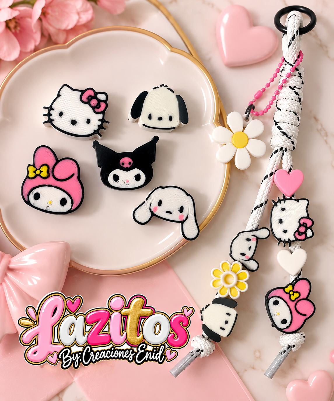 3D beads Sanrio