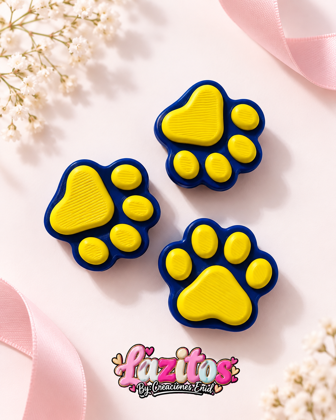 3d Huellitas Beads